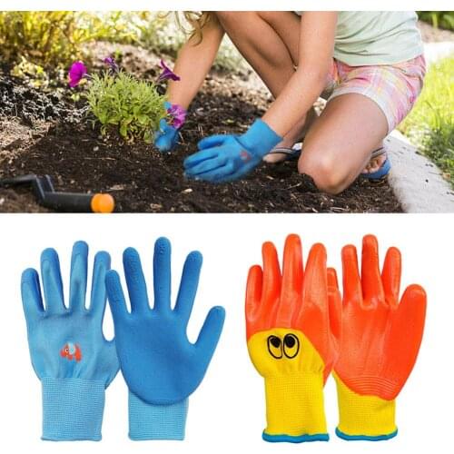 Kids Children Protective Gloves Durable Waterproof Garden Gloves Anti Bite Cut Collect Seashells Protector Planting Work Gadget