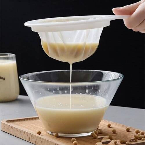 Home Lightweight Soymilk Filter, High Density Handheld Juice Mesh Sieve Colander for Honey, Milk, Tea Beekeeper Beehive Tools