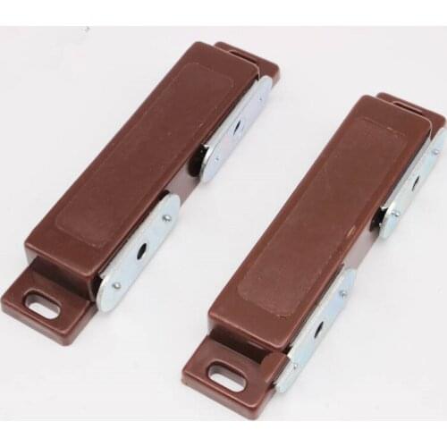 Double Opening Magnetic Cabinet Catches Closet Door Stopper Wardrobe Drawer Latch Closer DIY Furniture Suction Hardware Supplies