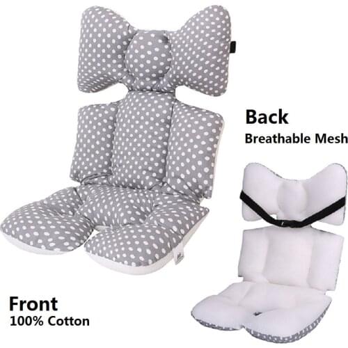 Cotton Baby Stroller Seat Cushion Thick Warm Cozy Car Seat Pad Sleeping Mattresses Pillow For Car Infant Pram Accessory