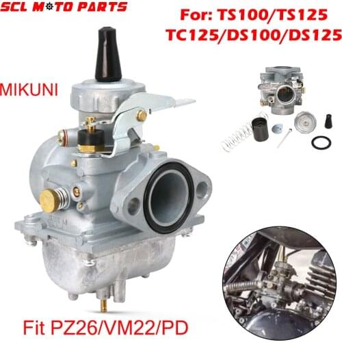 ALconstar-Mikuni Vergaser 26mm VM22 PZ26 PD Carburetor For SUZUKI TS125 TS125N TC125 TS100 Dirt Bike ATV Quad Motorcycle