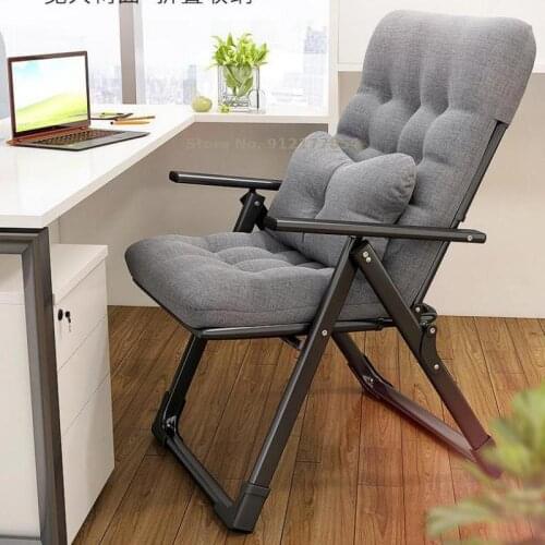 Folding Recliner Lunch Break Siesta Lazy Home Leisure Computer Chair Dormitory Single Gaming Chair Balcony Recliner
