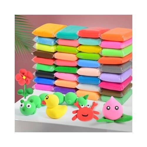 Hot 36 Color Light Soft Clay DIY Toys Children Educational Air Dry Polymer Plasticine Safe Colorful Light Clay Toy Gift To Kids