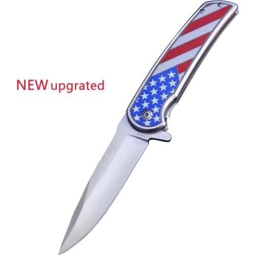 R&M Pure Cold Steel Mirror Blade Little Knife,3D Handle All-Steel Folding Pocket Knife.Outdoor Offensive Self-Defense Tool Knife