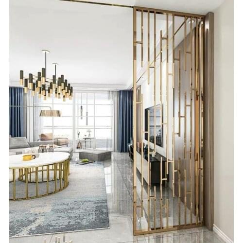 Stainless Steel Screen Modern Minimalist Living room Dining room Bedroom Decoration Partition SUS 304