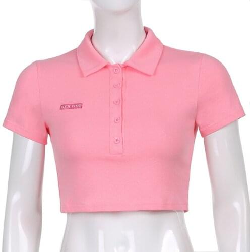 New Summer Girls Sexy Pink Letters Print Tank Tops Women Y2K Cute Kawaii Harajuku Short Sleeve Slim Tees Crop Tops