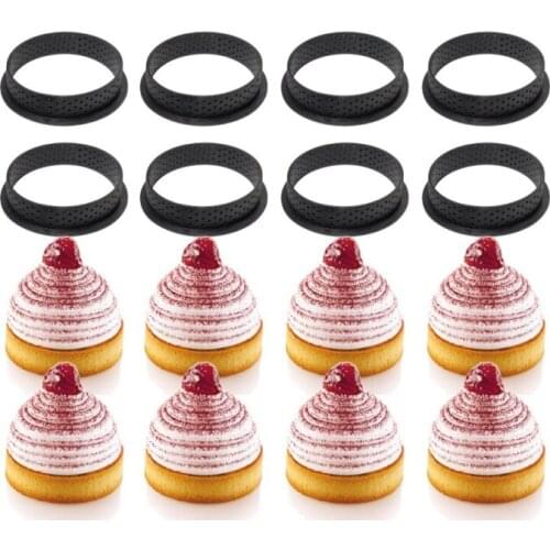 Plastic Mesh Mousse Cake Mold For Salad Baking Dish Diy Bakeware Tools Cupcake Dessert Mousse Ring Cheese Kitchen Accessories