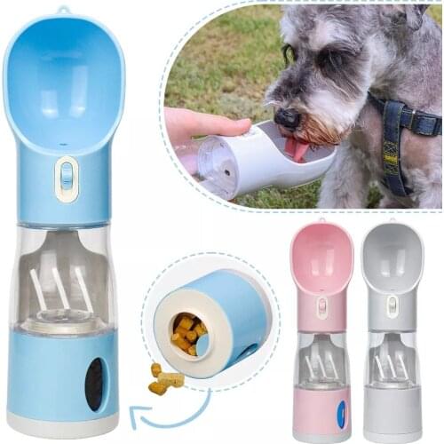 1pc Pet Outdoor Portable Multifunctional Outing Drinking Fountain Water Food Cup Water Travel Water Bowl For Dogs Dog Accessory