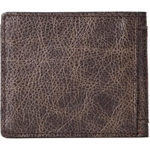 Hot genuine leather men wallet RFID anti-magnetic vintage style high quality multi-card position wallets creative purse