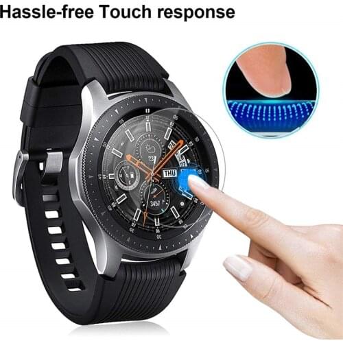 3/6PCS Clear Tempered Glass Protective Film For Samsung Galaxy Watch 46mm Smart Watch Protection Replacement Screen Protector