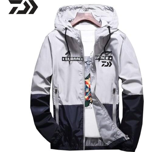 New DAIWA Winter Fishing Shirts Ultrathin Hooded Outdoor Camping Fishing Clothing Quick Dry Fishing Jackets Sports Clothes S-4XL