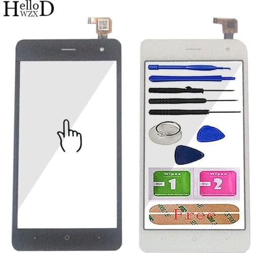 Touch Screen For Wiko Jerry 2 Jerry2 Touch Screen Digitizer Sensor Outer Front Glass Lens Panel Replacement 3M Glue Tools