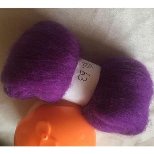 WFPFBEC 70s Australia COMBED 100% WOOL fiber merino diy wool for neddles felting 50g 100g 200g 300g 500g 1000g NO.63