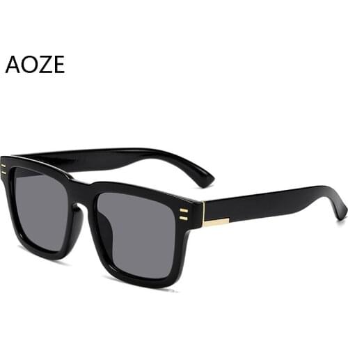 AOZE 2020 Luxury Square Design Fashion Sunglasses Men Sun Glasses Women Casual Drive classic Shades oculos de sol masculino
