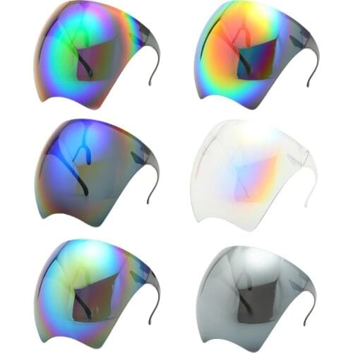 H7JB Sunglasses Women Men Protective Faceshield Glasses Goggles Full Face Covered Anti Spray/Wind/Glare Multicolor