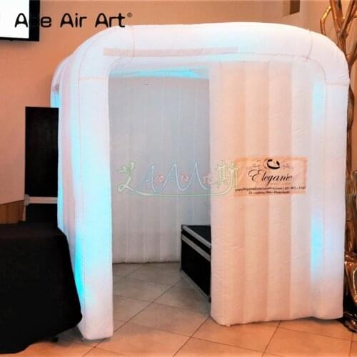 Modern and elegant inflatable photo booth,cabinet tent kiosk,private photographer,photo pod with 9 bulbs for rental