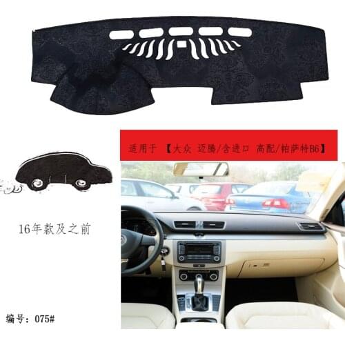 TOMMIA For VOLKSWAGEN Magotan Dashboard Pad Cover Dash Mat Anti-Sun Velvet Instrument