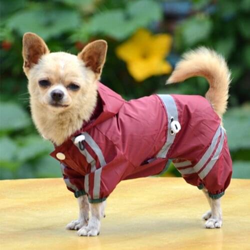 Cozy Pet Dog Cool Glisten Bar Hoodie Waterproof Rain Lovely Jackets Large Outdoor Wear