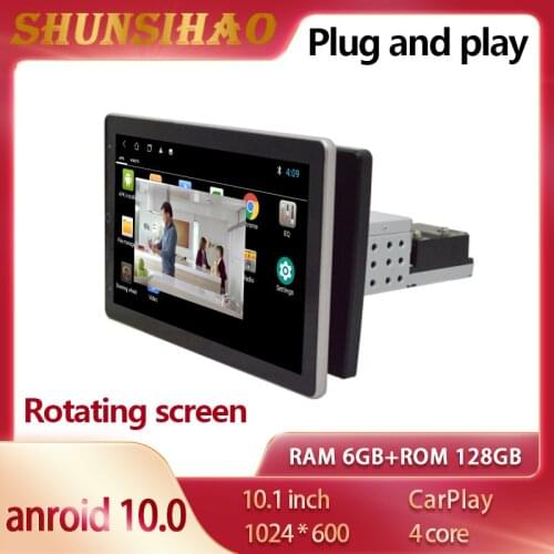 Ouchuangbo android 10 Universal rotatable car 10.1inch touch screen auto radio stereo video MP5 GPS autoradio WiFi 1GB + 16GB