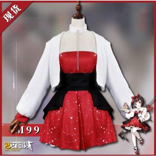 [STOCK] Anime Girls Frontline M99 Winter Outfit lolita Dress Party Unifrom Full Set Cosplay Costume Halloween Free Shipping 2019
