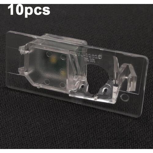 YIFOUM 10pcs Car Rear Camera Bracket License Plate Lights Housing For Audi A1 A3 A4L A6L Q3 Q5/Porsche Cayenne/VW Phideon Tiguan