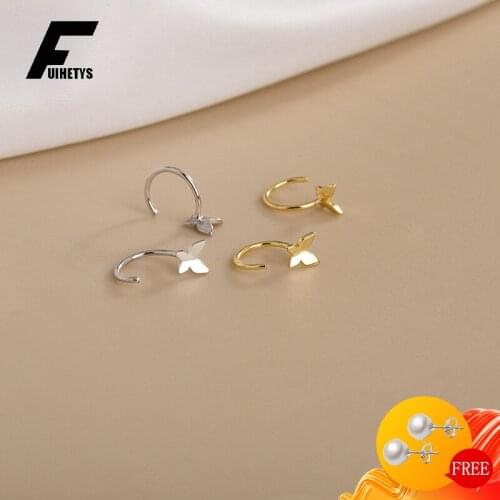 Trendy Drop Earrings 925 Silver Jewelry Butterfly Shape Ear Accessories for Women Girl Wedding Birthday Party Earrings Wholesale