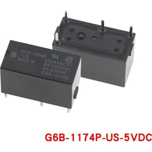 1PCS Relay G6B-1114P-US-24VDC 2114p 2214p-5vdc G6B-1114P-FD-US G6B-1174P-US G6B-2014P-US