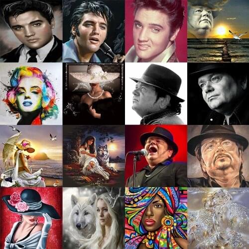 Diamond Painting Andre Hazes Singer Full Round Diamond Embroidery Cross stitch Diamond Mosaic Rhinestone Home Decor Gift