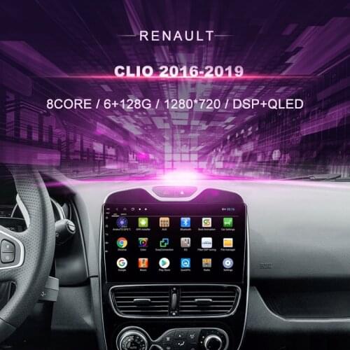 Android Car DVD GPS For Renault Clio ( 2016-2019）Car Radio Multimedia Video Player Navigation GPS Android 10.0 Double Din