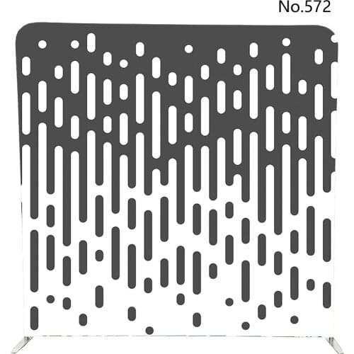 Black And White Irregular Rounded Lines Background double sided print pillowcase backdrop