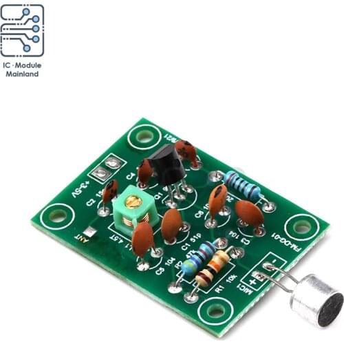 DC 3V 5V FM Wireless Transmitter Module Mini Microphone Ham Radio Frequency PCB Board Adjustable Finished Product 91-103MHz