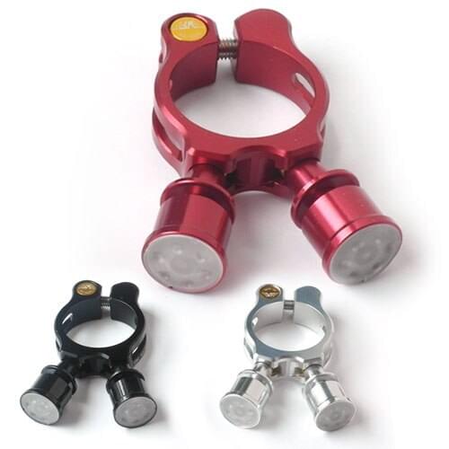 WF Aluminum Alloy Cnc 2Led Tail Lamp Sitting Tail Lamp Tail Lamp (31.8/34.9mm)