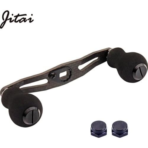 JITAI Fishing Reel Handle 7*4/8*5MM Hole EVA Knob For DAIWA/Abu Baitcasting Reels Accessories Screws Carbon Fiber Reel Rocker