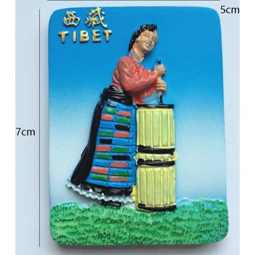 China 1 Pcs Creative Tibet Souvenir Fridge Magnets Potala Palace Tourist Refrigerator Magnets Fridge Stickers Home Decoration