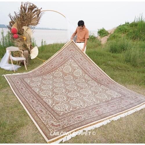 8.25'x10.25' Handmade carpets for living room silk on silk turkish carpet (YL0325A)