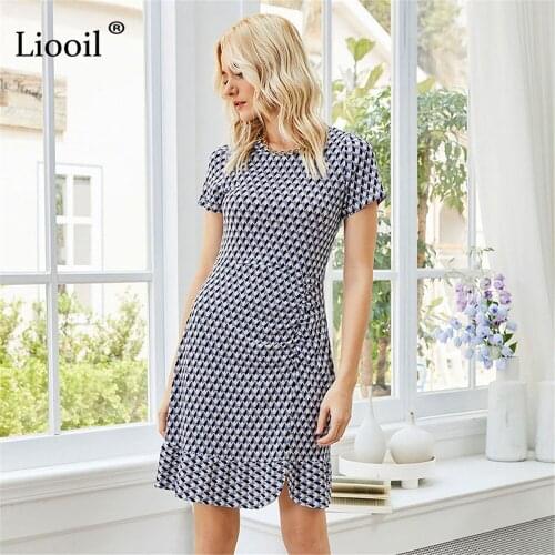 Модные платья в клетку Liooil China At AliExpress