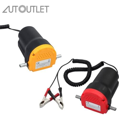 AUTOUTLET 12V 60W Oil Diesel Extractor Suction Pump Transfer Fluid Change For Car Boat Motorbike Oil Fluid Transfer Pump