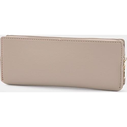 Mini college students simple stationery box cute sketch black Korean female students leather boys and girls art pencil case