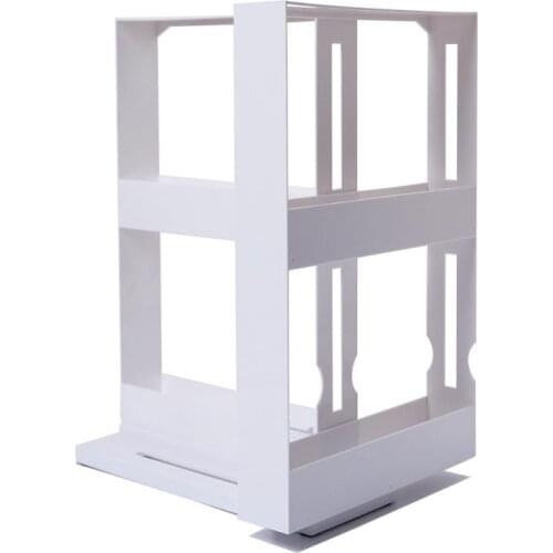 Multifunctional Storage Rack Two-tier Kitchen Seasoning Rack Storage Box Kitchen Bathroom Goods Storage Rack Storage Tools