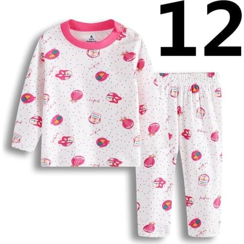 Fashion Baby Girls Pajamas Clothes Suit Cotton Soft Top Quality Children Sleepwear Colorful Boys Roupas Newborn Sleep Set Pijama
