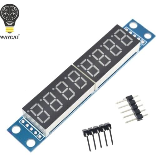 MAX7219 CWG 8-Digit Digital Tube Display Control Module Red Three IO for Arduino