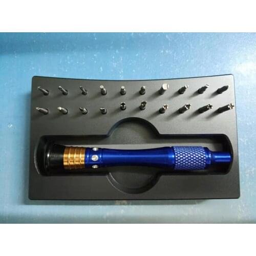 Assortment of 20 Tips 6 in 1 Stainless Steel Watch Screwdriver Set for Brand Watches