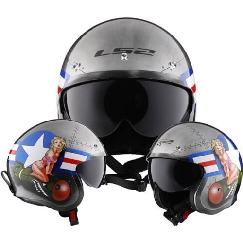 2020 New Knight protection Off-Road Retro motorcycle helmet ECE motorbike prince helmets made of ABS Built-in lens Four seasons
