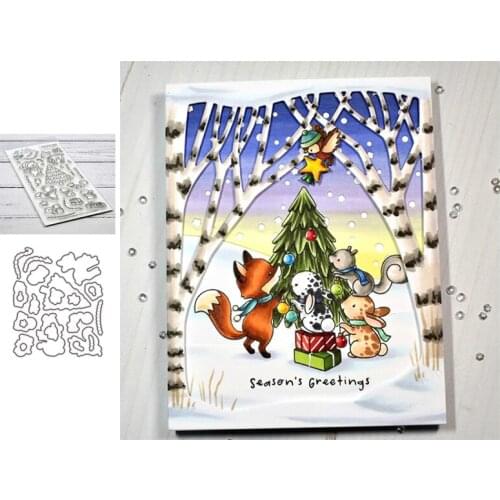 Christmas Tree Metal Cutting Dies for Scrapbooking Handmade Mold Cut Stencil New 2021 DIY Card Make Mould Model Craft Decoration