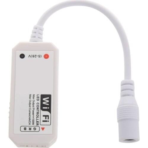 New LED WiFi Remote Controller Works with Alexa/Google Home Voice Control for 5050/3528 RGB LED Strip Lights Change/Dimmer/Timer