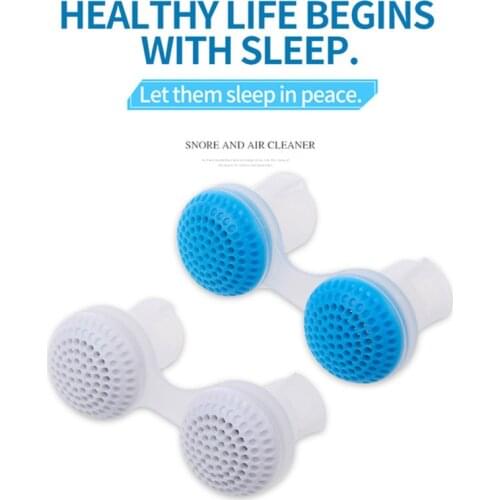 Portable Upgrated Men/Women Unisex At Night Easy Sleep Air Filter ABS + Silicone Anti Snoring Device Nose Purifier
