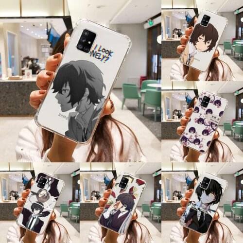 Anime Bungou Stray Dogs Phone Case Transparent For Samsung S A M J 21 20 50 30 60 5 7 51 71 90 11 10 J710 e p PLUS Prime 5G