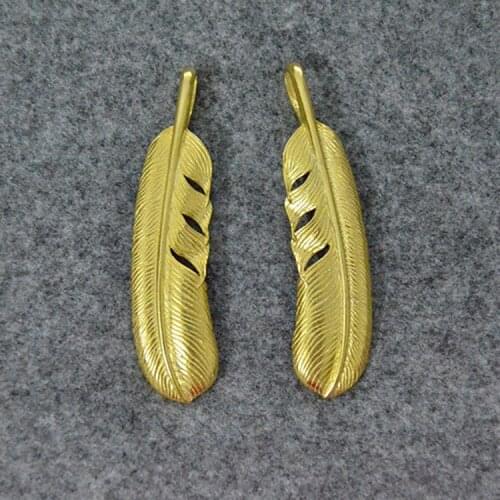 Silver Feather Pendant Fashion Trend Necklace Pendant Eagle Feather Pendant