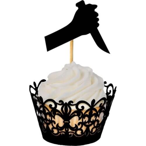 Killer halloween cupcake toppers cupcake toppers Food Picks toothpicks wedding party bridal shower party decorations