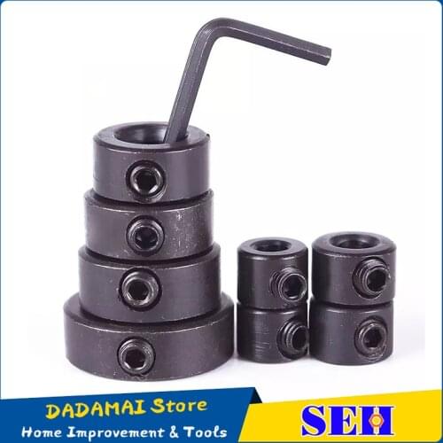 UMYUU 8pcs 3-16mm Woodworking Drill Locator Drill Bit Depth Stop Collars Ring Positioner Drill Locator Wood Drill Bit